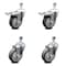 Service Caster 4 Inch Thermoplastic Rubber Swivel 12mm Stem Caster Total Lock Brake, 2PK SCC-TSTTL20S414-TPRB-M1215-2-S-2 - alternate 4